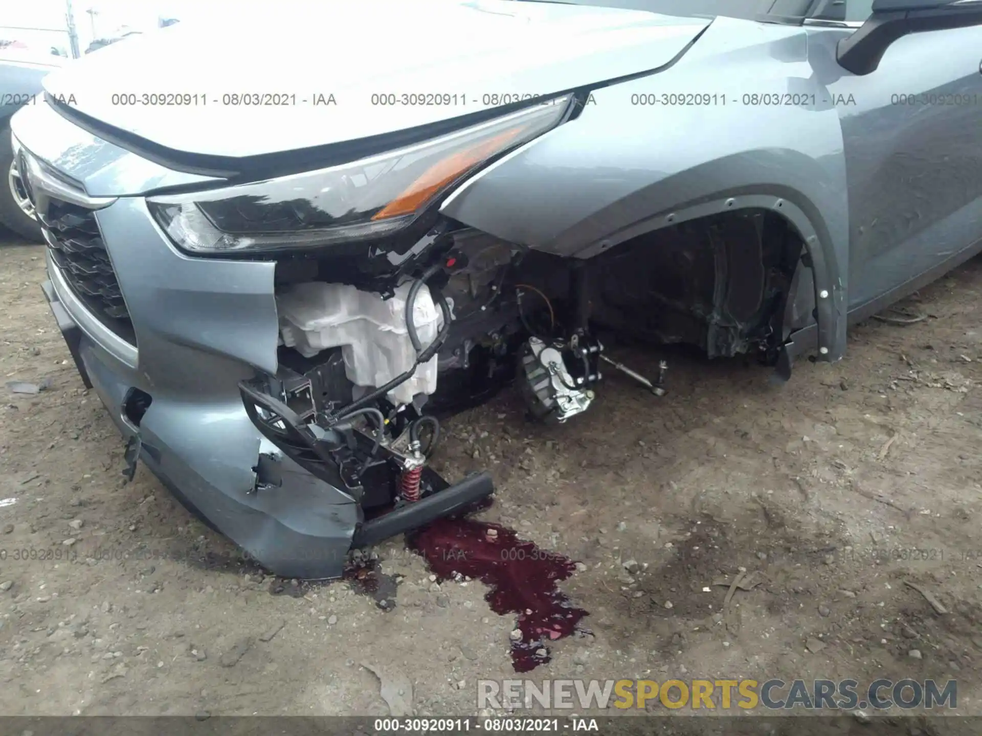 6 Photograph of a damaged car 5TDBZRBHXMS091772 TOYOTA HIGHLANDER 2021