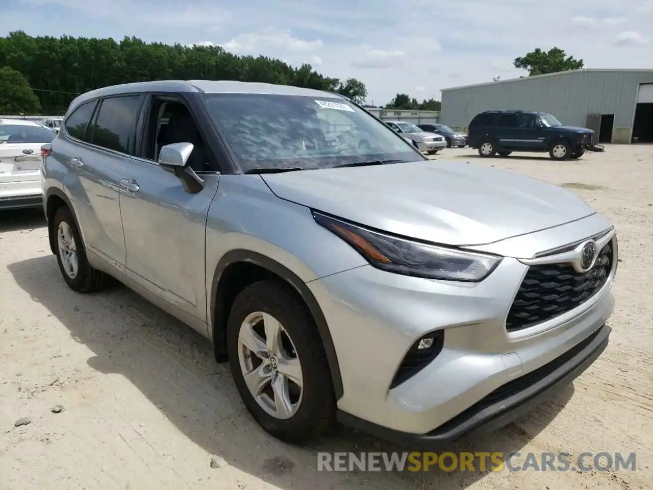 1 Photograph of a damaged car 5TDBZRBHXMS096406 TOYOTA HIGHLANDER 2021