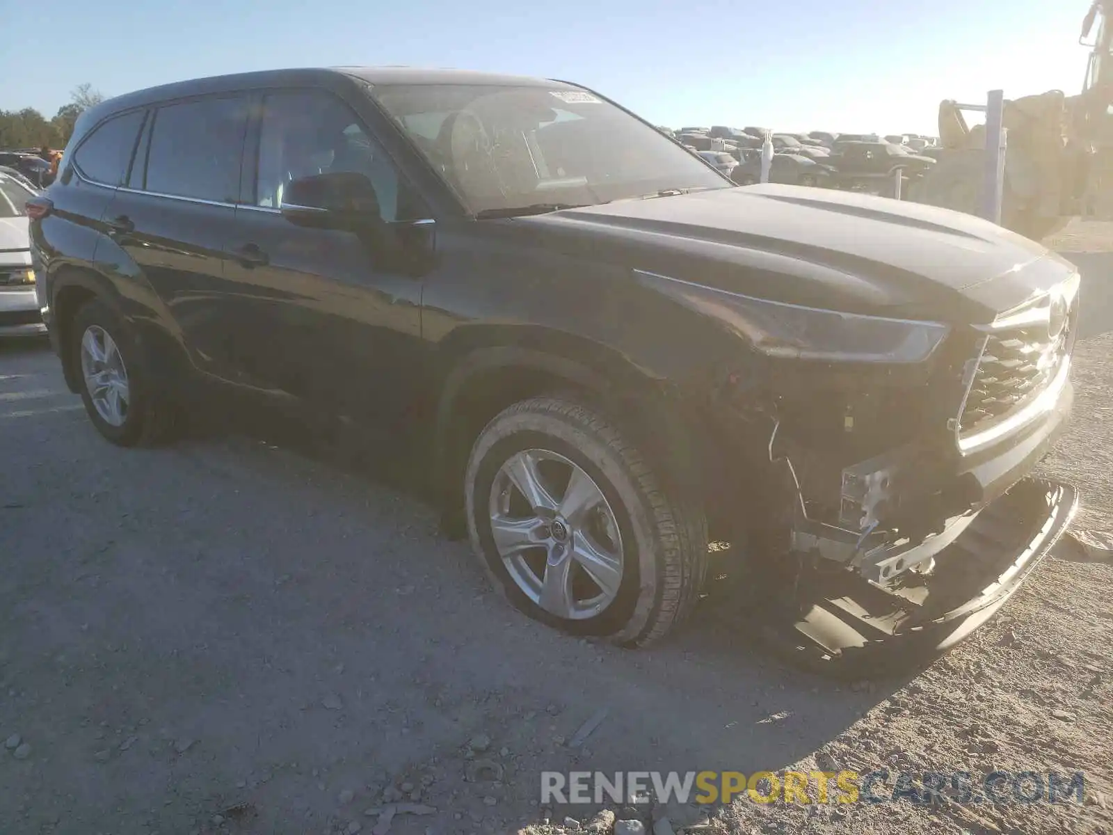 1 Photograph of a damaged car 5TDBZRBHXMS123104 TOYOTA HIGHLANDER 2021