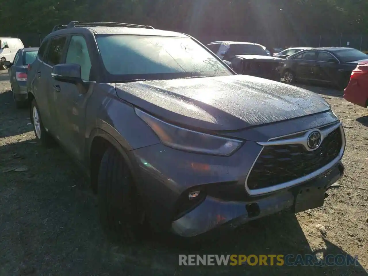 1 Photograph of a damaged car 5TDBZRBHXMS142140 TOYOTA HIGHLANDER 2021