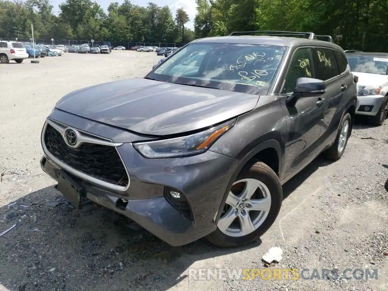 2 Photograph of a damaged car 5TDBZRBHXMS142140 TOYOTA HIGHLANDER 2021