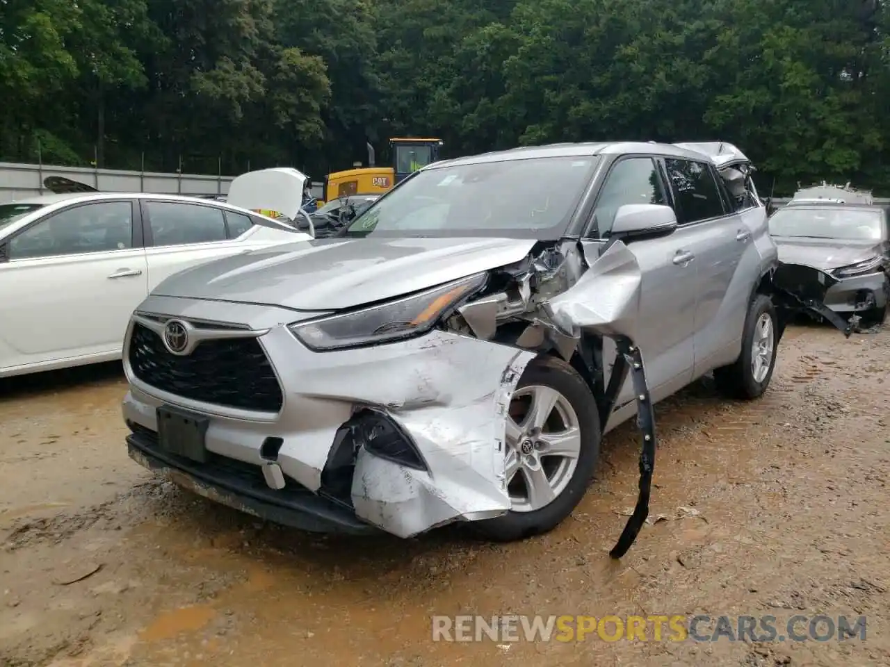 2 Photograph of a damaged car 5TDBZRBHXMS546653 TOYOTA HIGHLANDER 2021