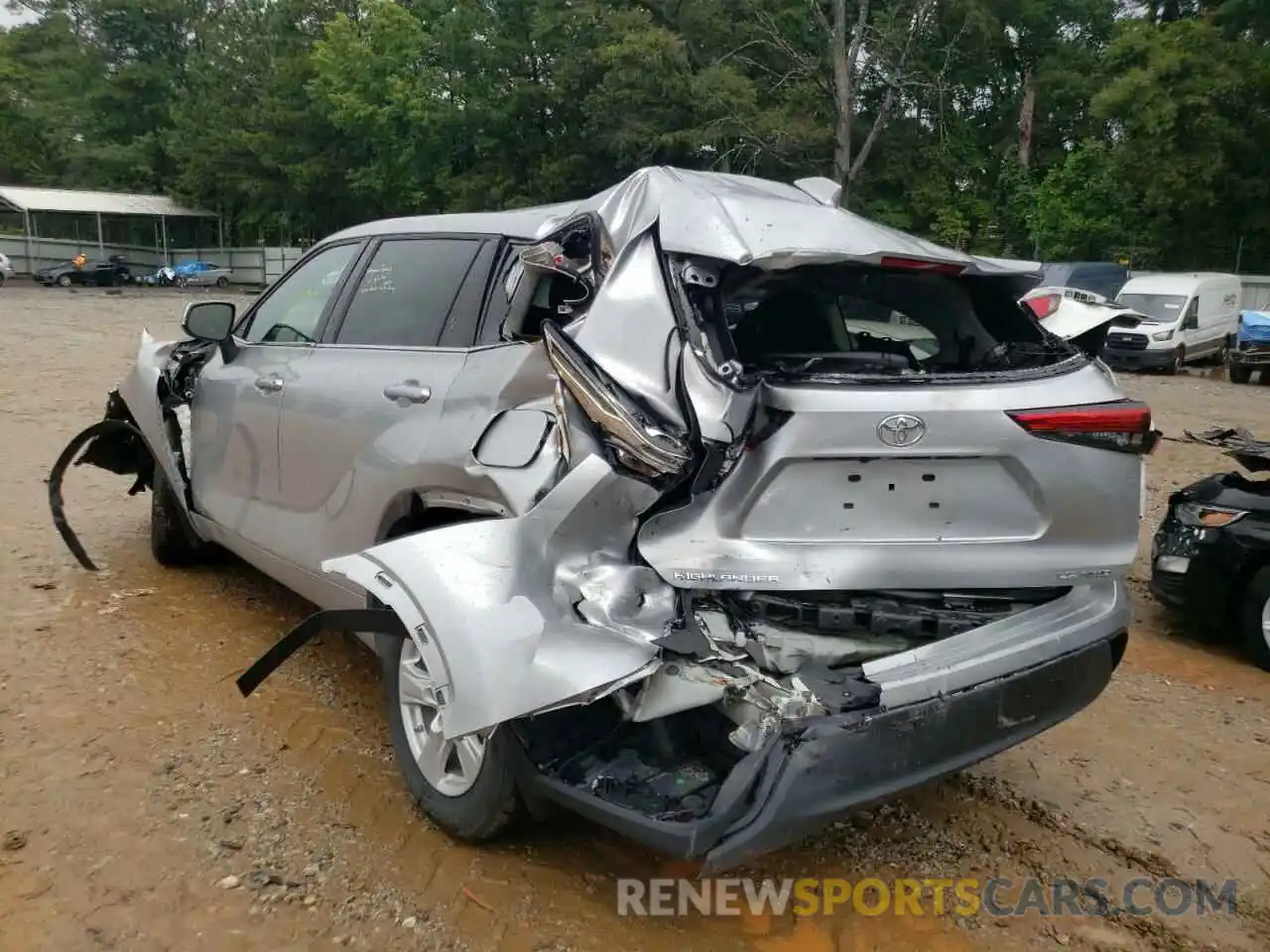 3 Photograph of a damaged car 5TDBZRBHXMS546653 TOYOTA HIGHLANDER 2021