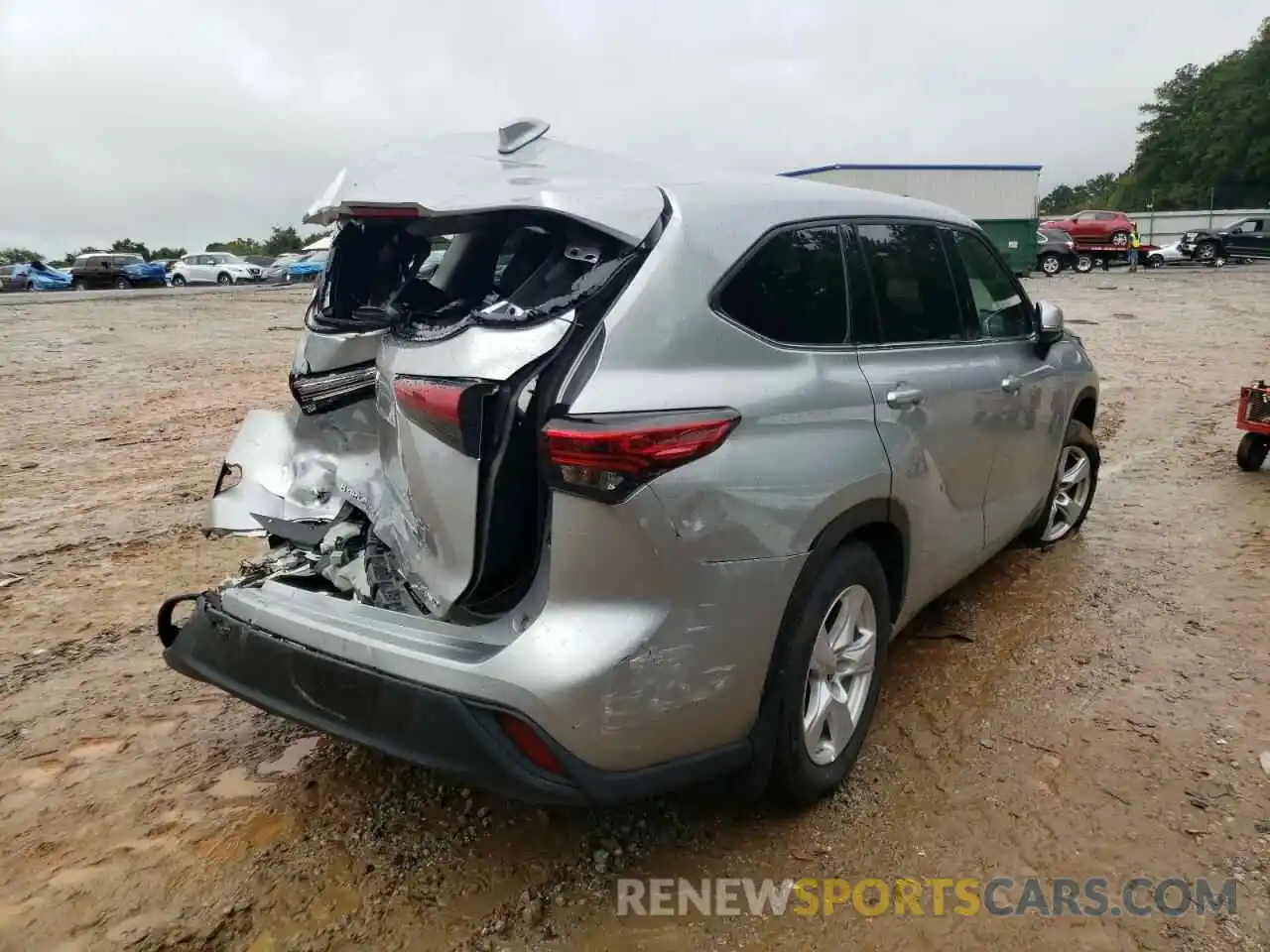 4 Photograph of a damaged car 5TDBZRBHXMS546653 TOYOTA HIGHLANDER 2021