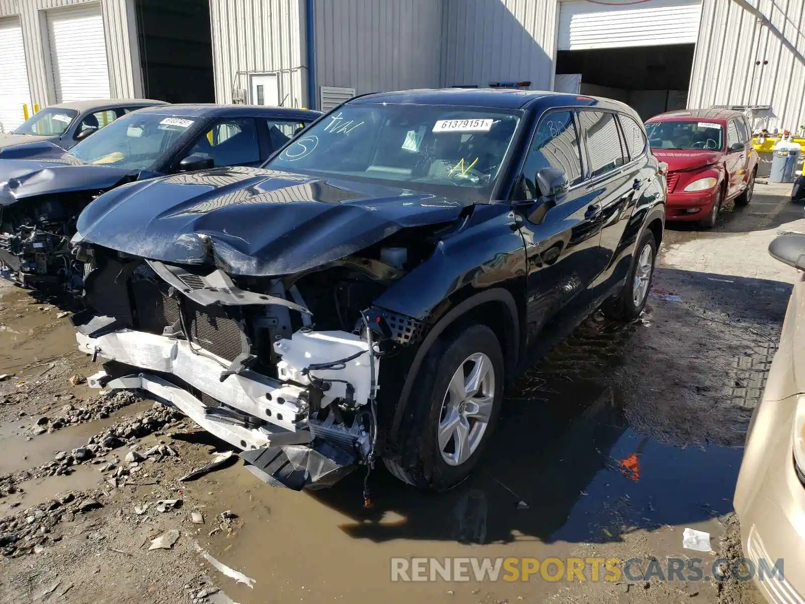 2 Photograph of a damaged car 5TDCZRAH0MS034339 TOYOTA HIGHLANDER 2021