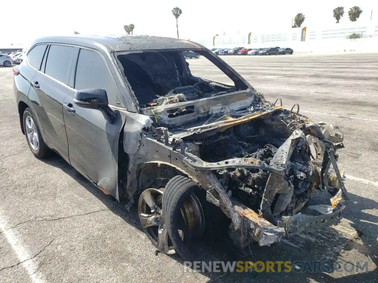 1 Photograph of a damaged car 5TDCZRAH0MS082570 TOYOTA HIGHLANDER 2021