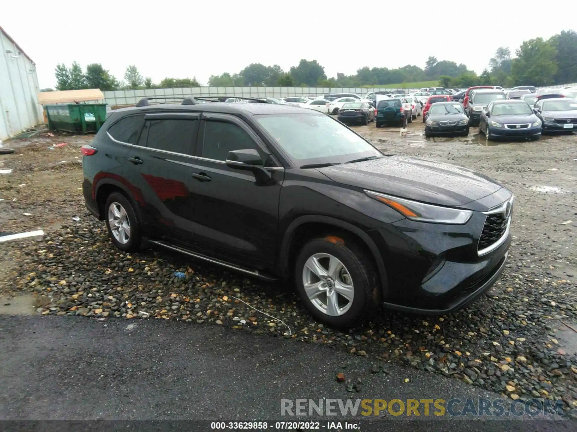 1 Photograph of a damaged car 5TDCZRAH0MS536574 TOYOTA HIGHLANDER 2021