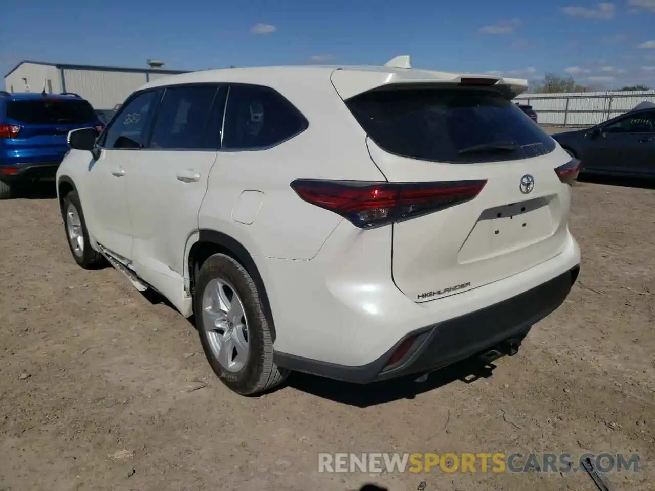 3 Photograph of a damaged car 5TDCZRAH1MS057404 TOYOTA HIGHLANDER 2021