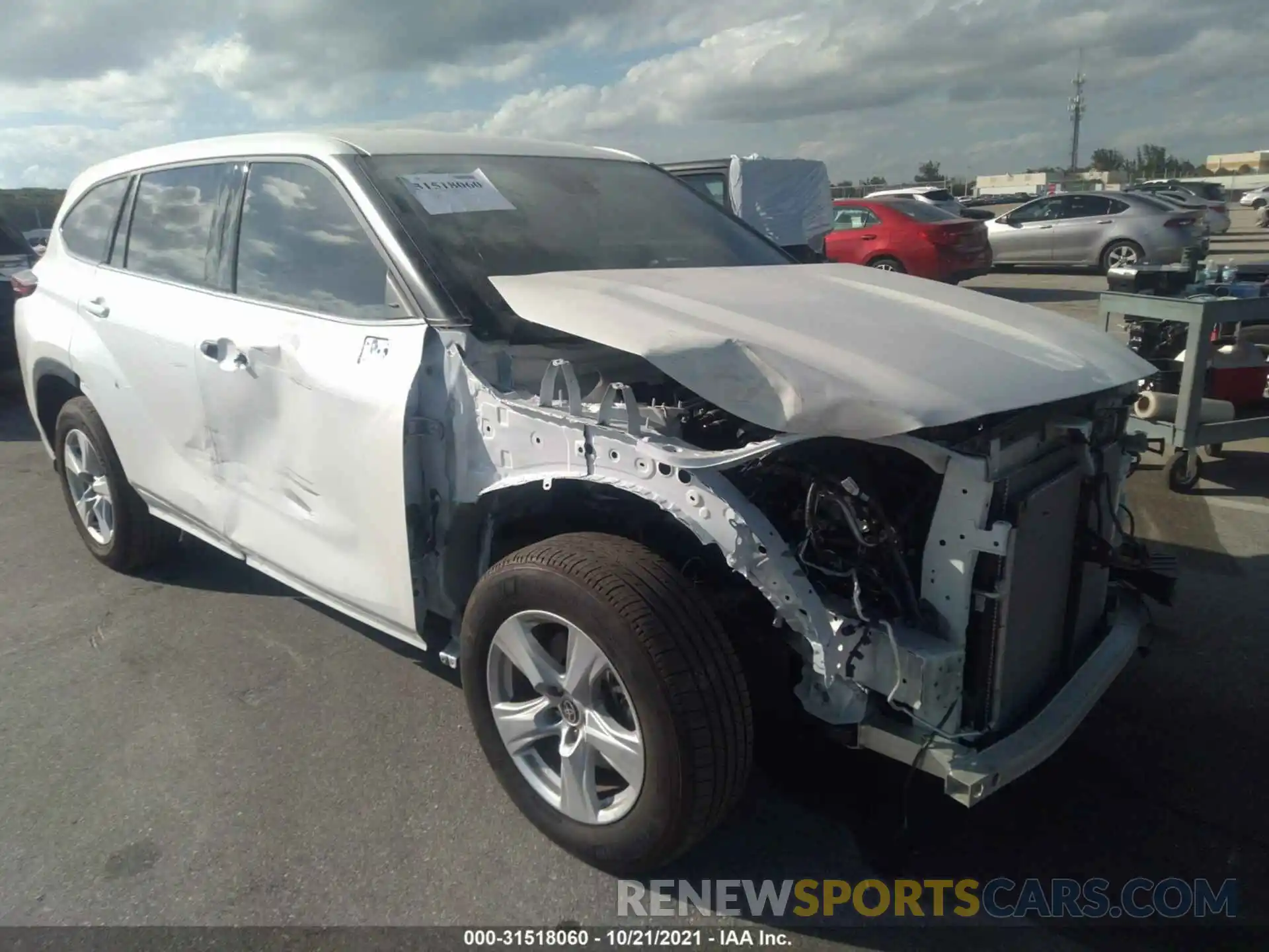 6 Photograph of a damaged car 5TDCZRAH1MS531366 TOYOTA HIGHLANDER 2021