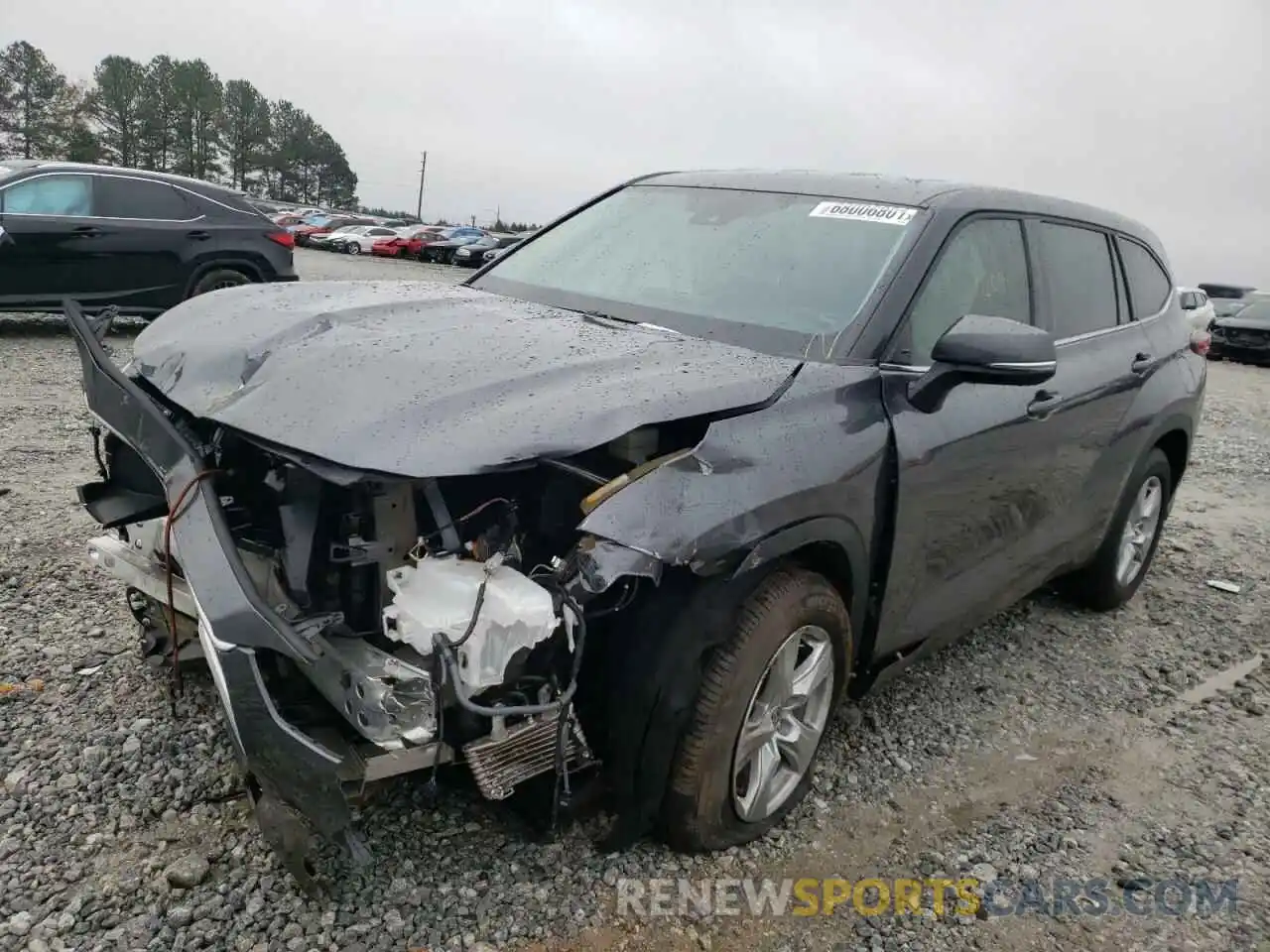 2 Photograph of a damaged car 5TDCZRAH2MS045987 TOYOTA HIGHLANDER 2021