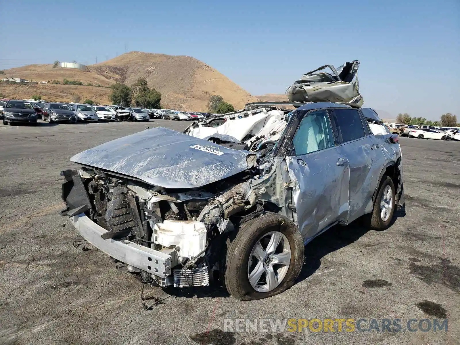 2 Photograph of a damaged car 5TDCZRAH2MS517007 TOYOTA HIGHLANDER 2021