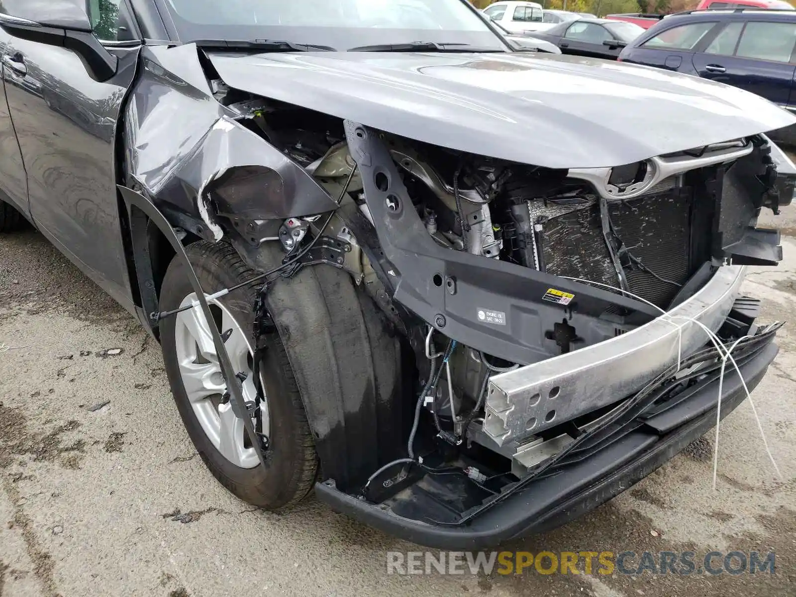 1 Photograph of a damaged car 5TDCZRAH4MS522631 TOYOTA HIGHLANDER 2021