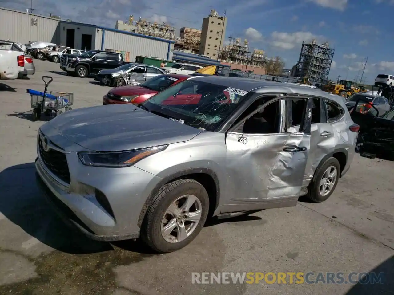 9 Photograph of a damaged car 5TDCZRAH5MS530835 TOYOTA HIGHLANDER 2021