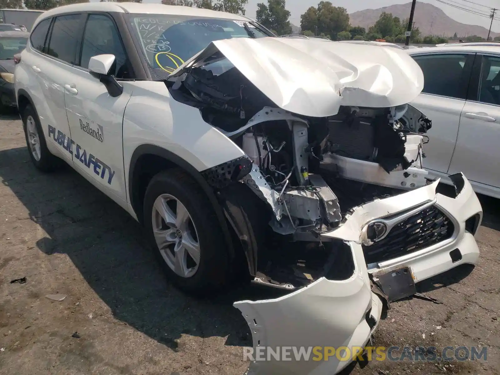 1 Photograph of a damaged car 5TDCZRAH5MS531077 TOYOTA HIGHLANDER 2021