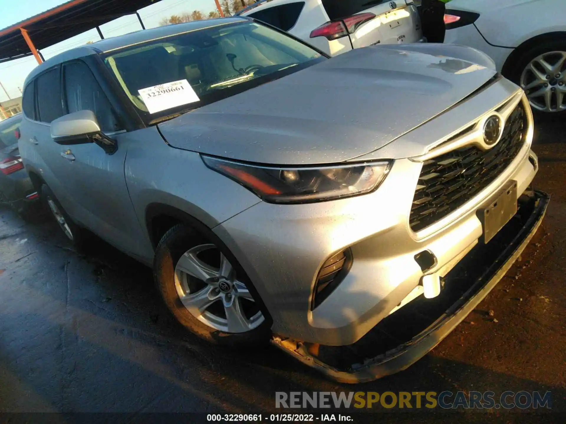 1 Photograph of a damaged car 5TDCZRAH6MS046673 TOYOTA HIGHLANDER 2021