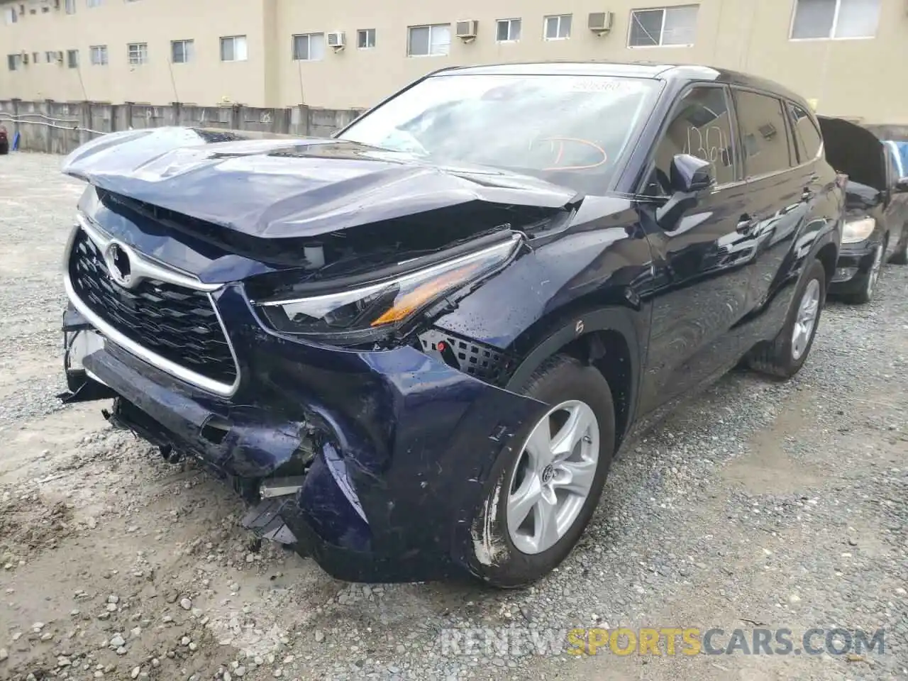 2 Photograph of a damaged car 5TDCZRAH6MS053011 TOYOTA HIGHLANDER 2021