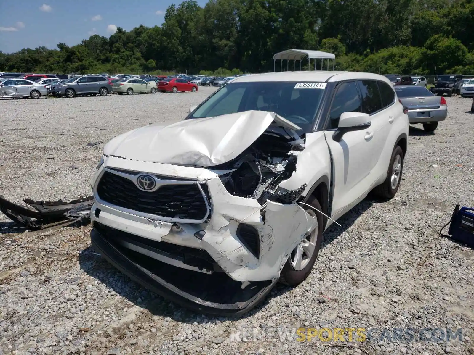 2 Photograph of a damaged car 5TDCZRAH6MS520296 TOYOTA HIGHLANDER 2021