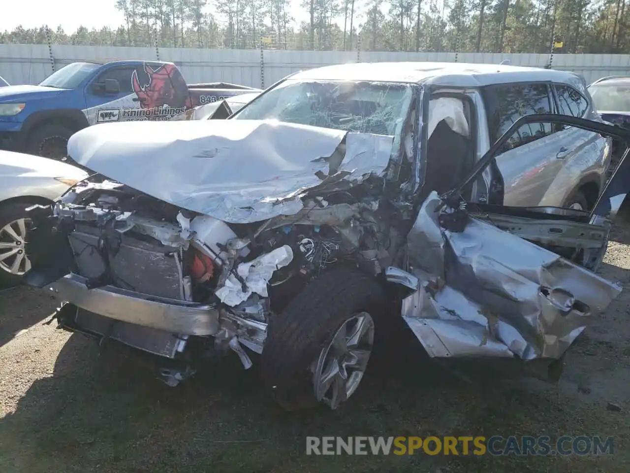 2 Photograph of a damaged car 5TDCZRAH6MS538216 TOYOTA HIGHLANDER 2021