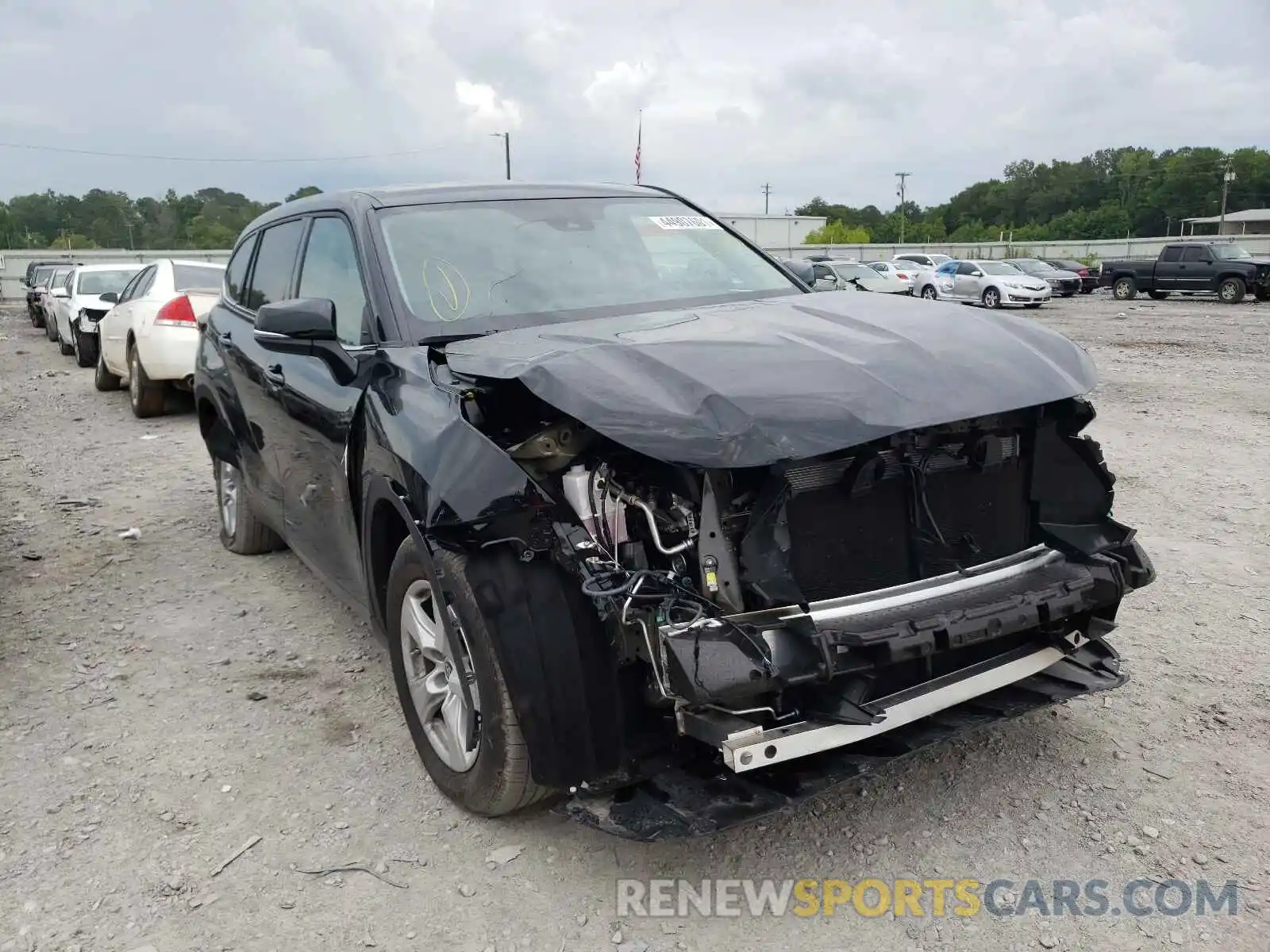 1 Photograph of a damaged car 5TDCZRAH8MS520459 TOYOTA HIGHLANDER 2021