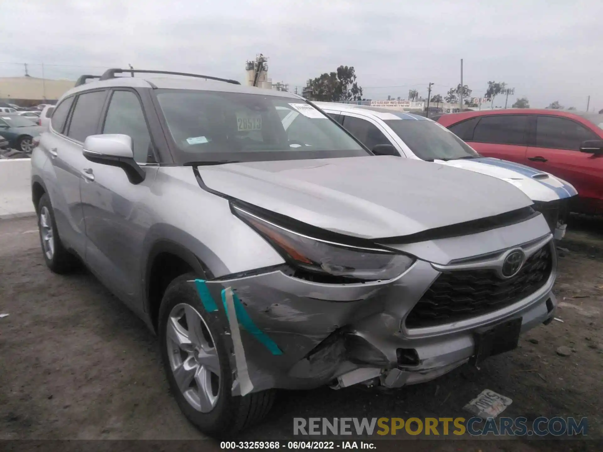 1 Photograph of a damaged car 5TDCZRAH8MS527783 TOYOTA HIGHLANDER 2021