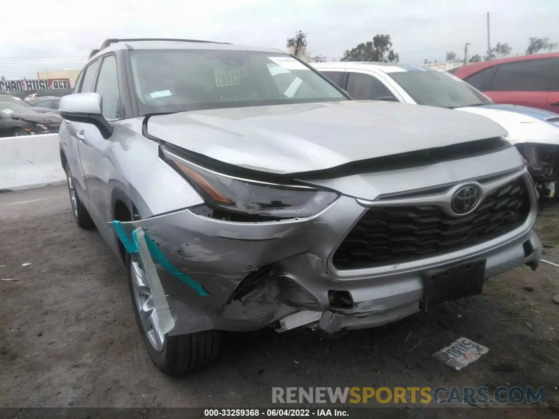 6 Photograph of a damaged car 5TDCZRAH8MS527783 TOYOTA HIGHLANDER 2021