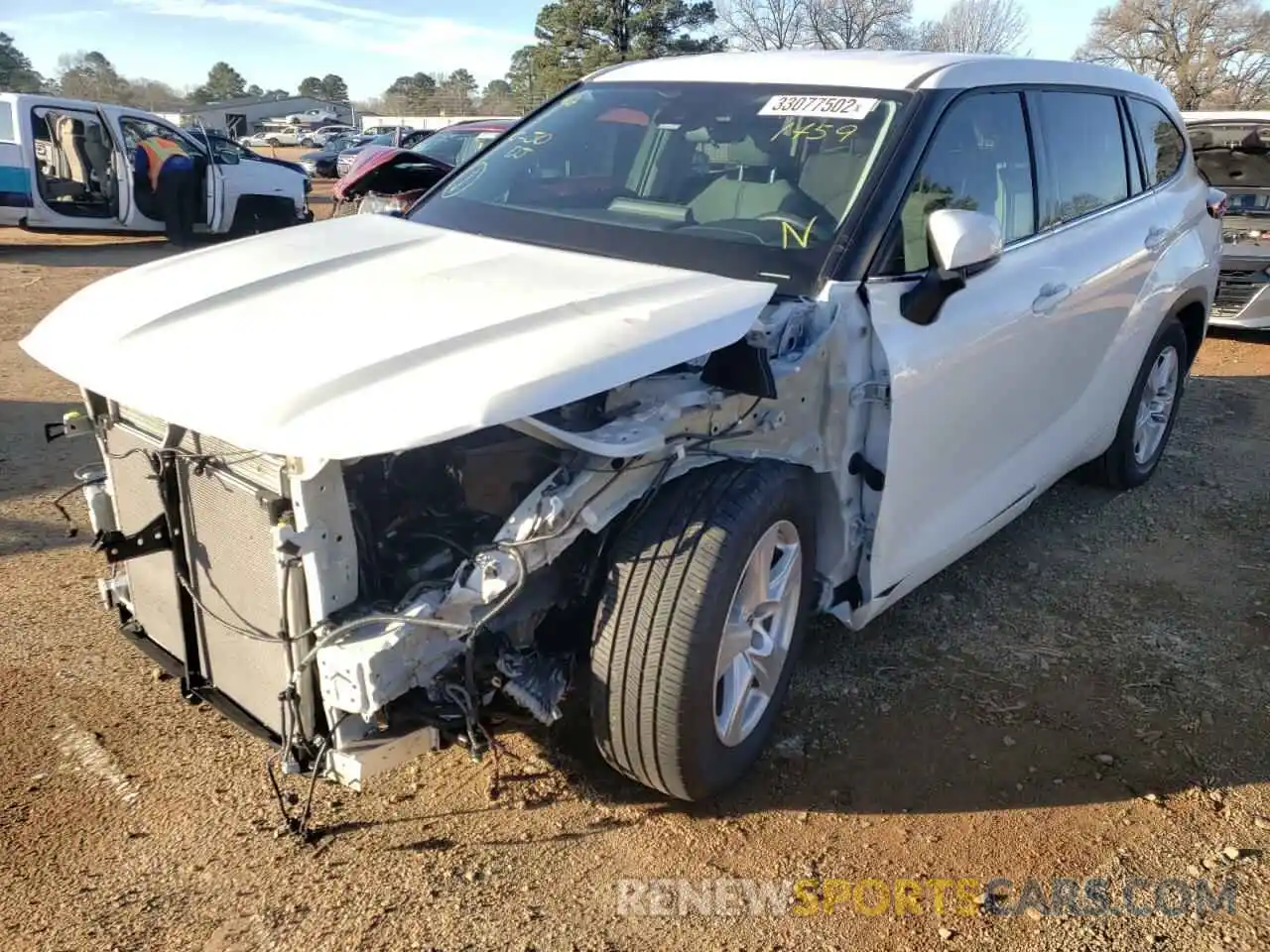 2 Photograph of a damaged car 5TDCZRAH8MS531459 TOYOTA HIGHLANDER 2021