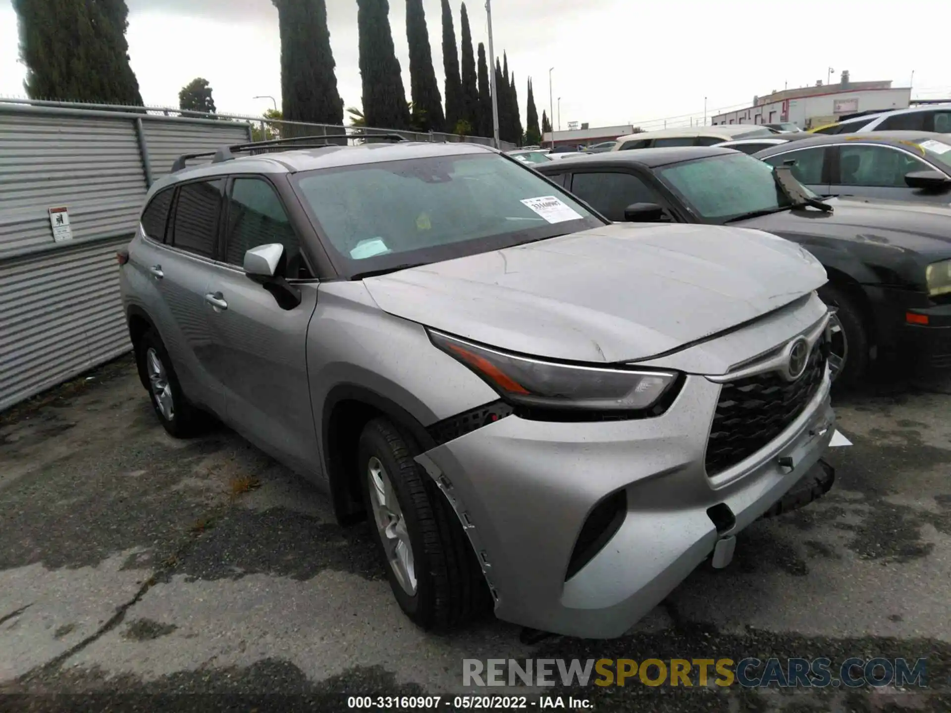 1 Photograph of a damaged car 5TDCZRAH9MS064407 TOYOTA HIGHLANDER 2021