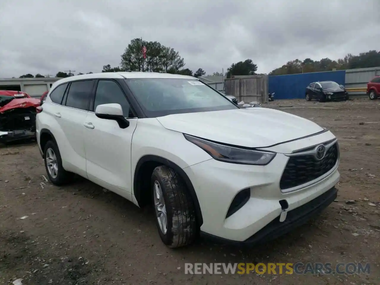 1 Photograph of a damaged car 5TDCZRAH9MS068361 TOYOTA HIGHLANDER 2021