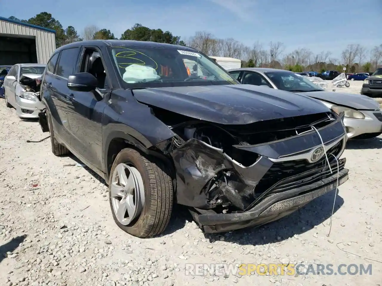 1 Photograph of a damaged car 5TDCZRAH9MS517795 TOYOTA HIGHLANDER 2021