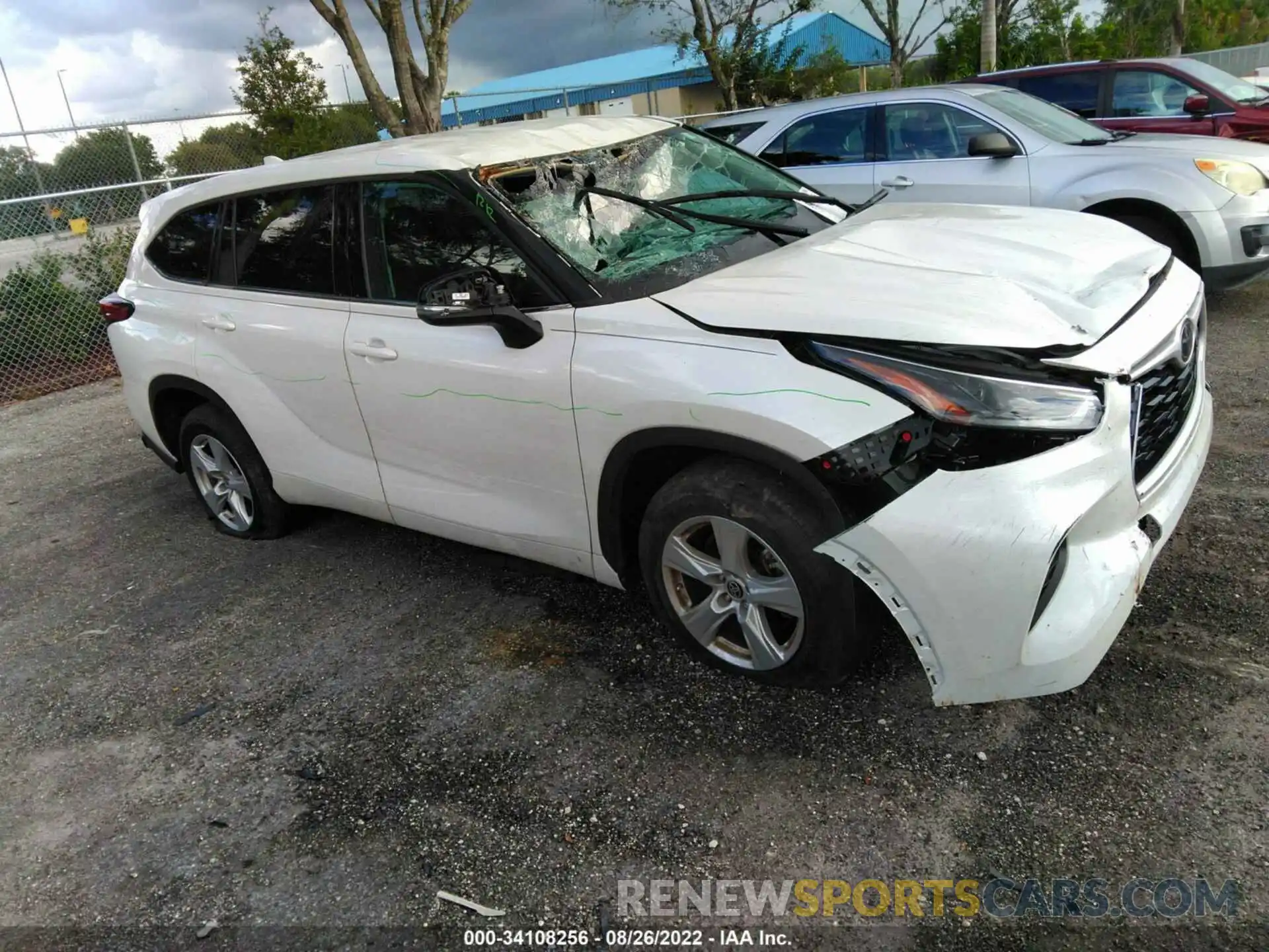 1 Photograph of a damaged car 5TDCZRAHXMS043906 TOYOTA HIGHLANDER 2021