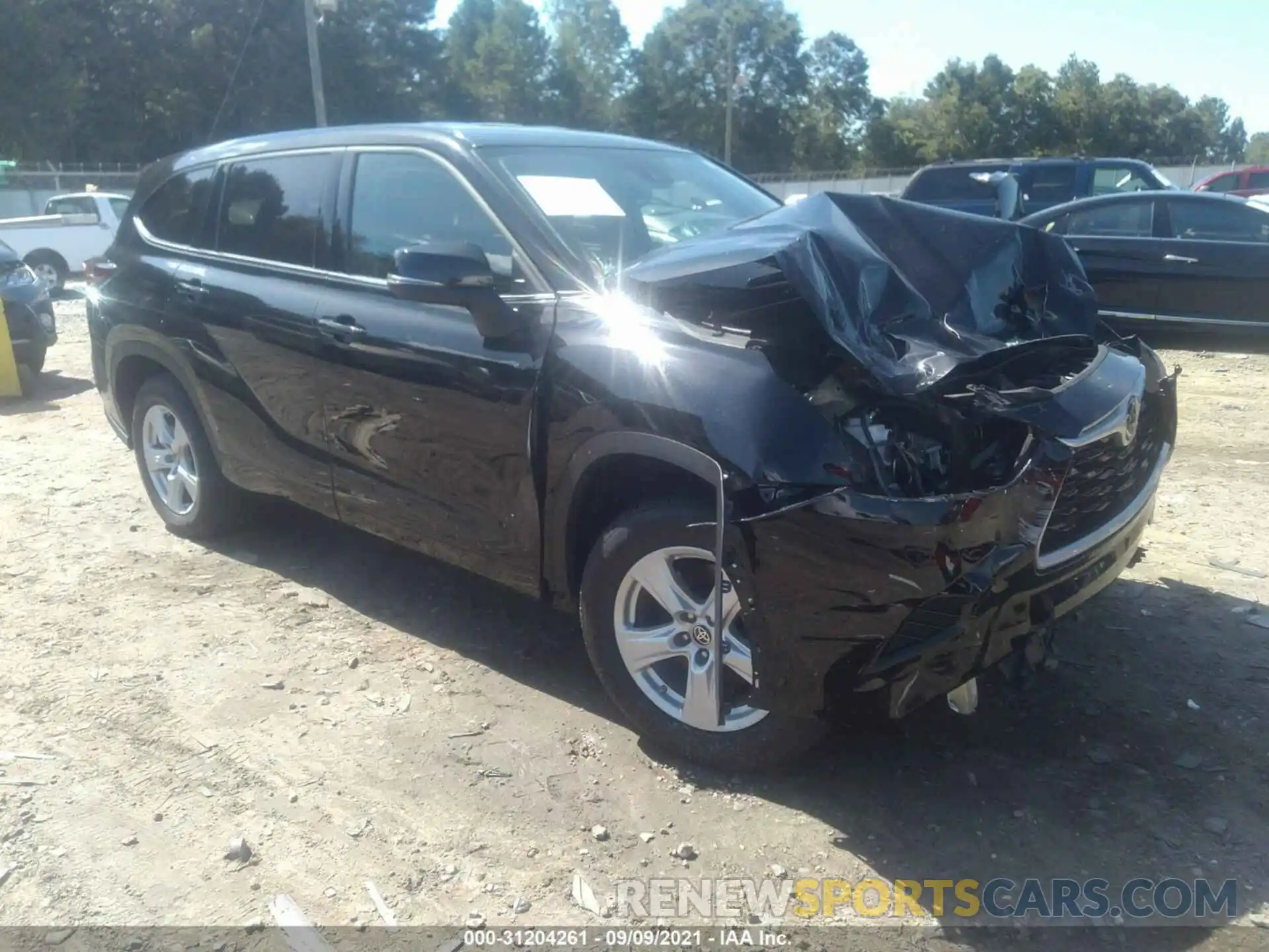 1 Photograph of a damaged car 5TDCZRAHXMS525193 TOYOTA HIGHLANDER 2021