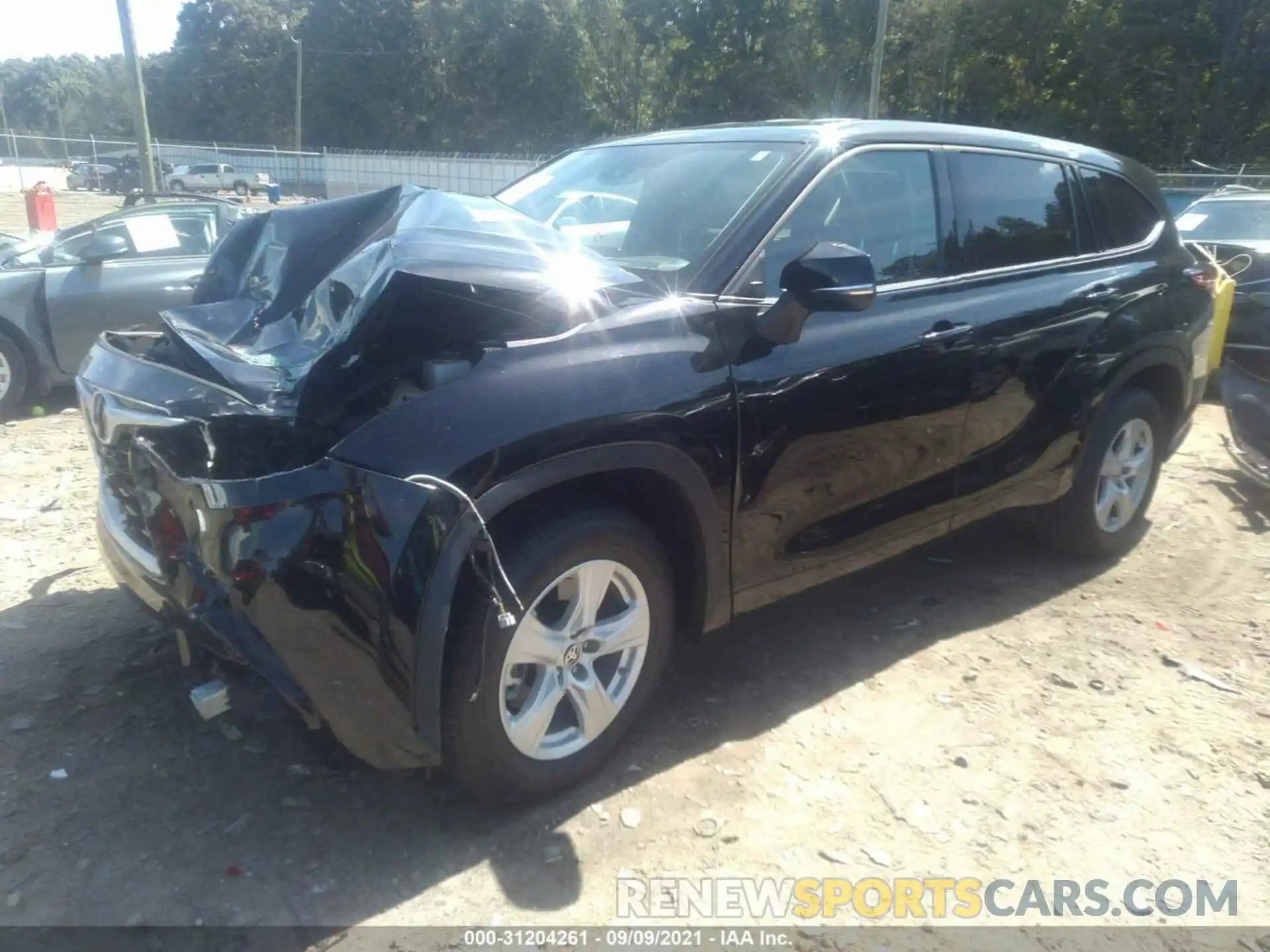 2 Photograph of a damaged car 5TDCZRAHXMS525193 TOYOTA HIGHLANDER 2021