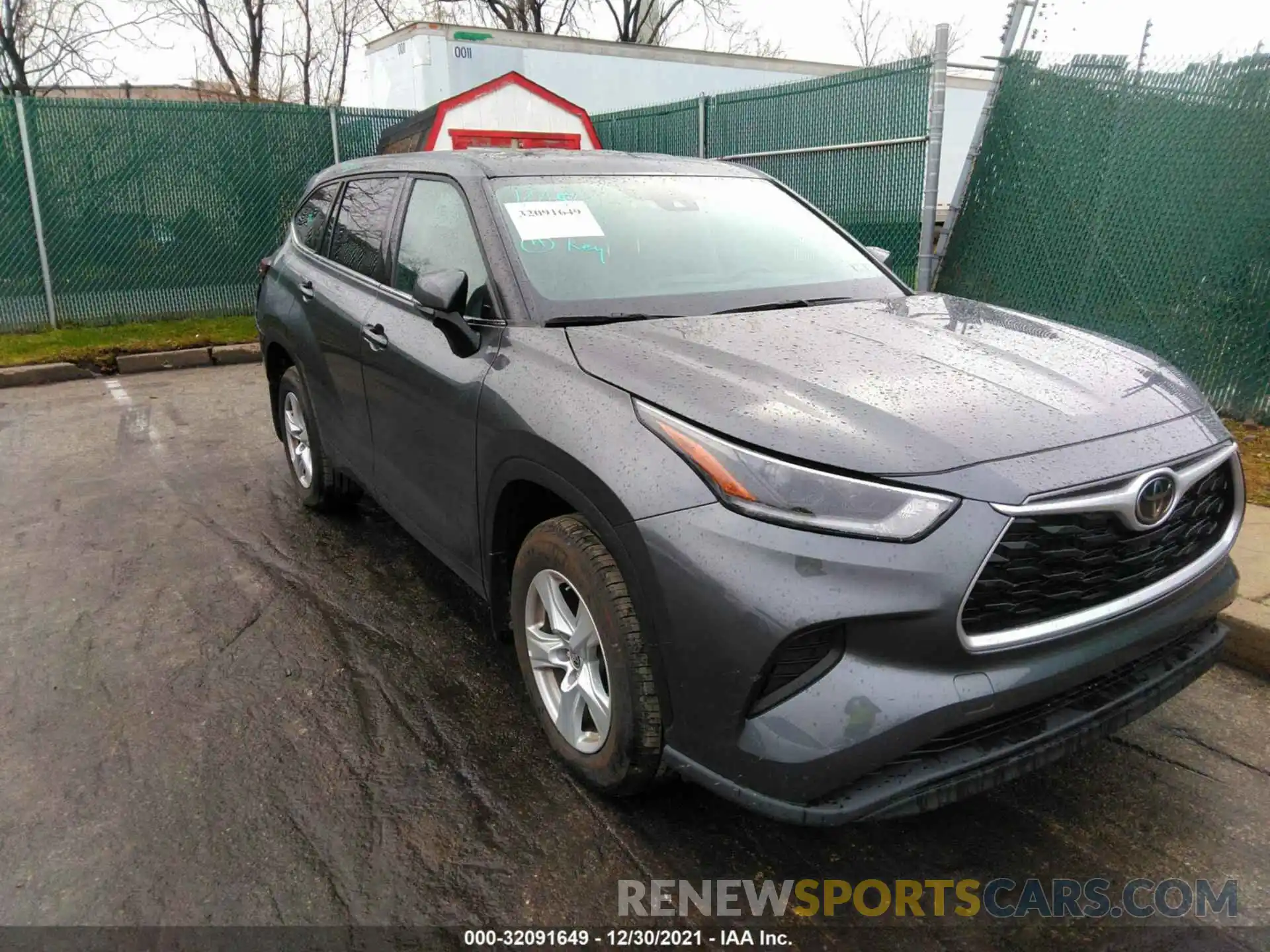 1 Photograph of a damaged car 5TDCZRBH1MS130804 TOYOTA HIGHLANDER 2021