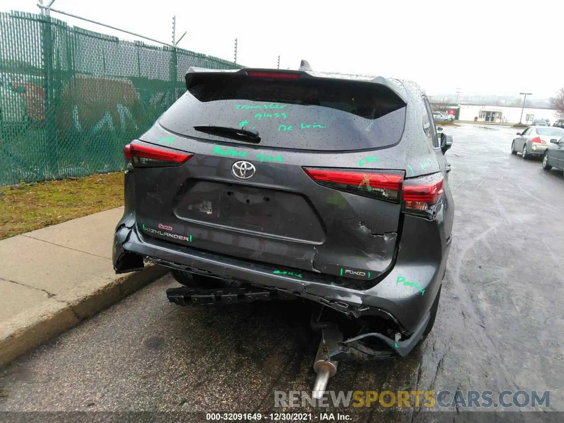 6 Photograph of a damaged car 5TDCZRBH1MS130804 TOYOTA HIGHLANDER 2021