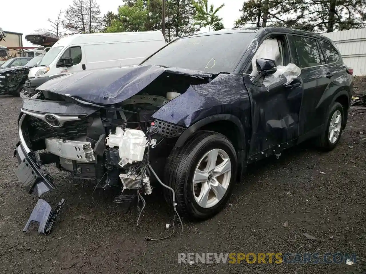 2 Photograph of a damaged car 5TDCZRBH1MS133654 TOYOTA HIGHLANDER 2021