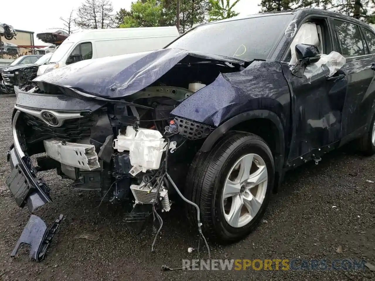 9 Photograph of a damaged car 5TDCZRBH1MS133654 TOYOTA HIGHLANDER 2021