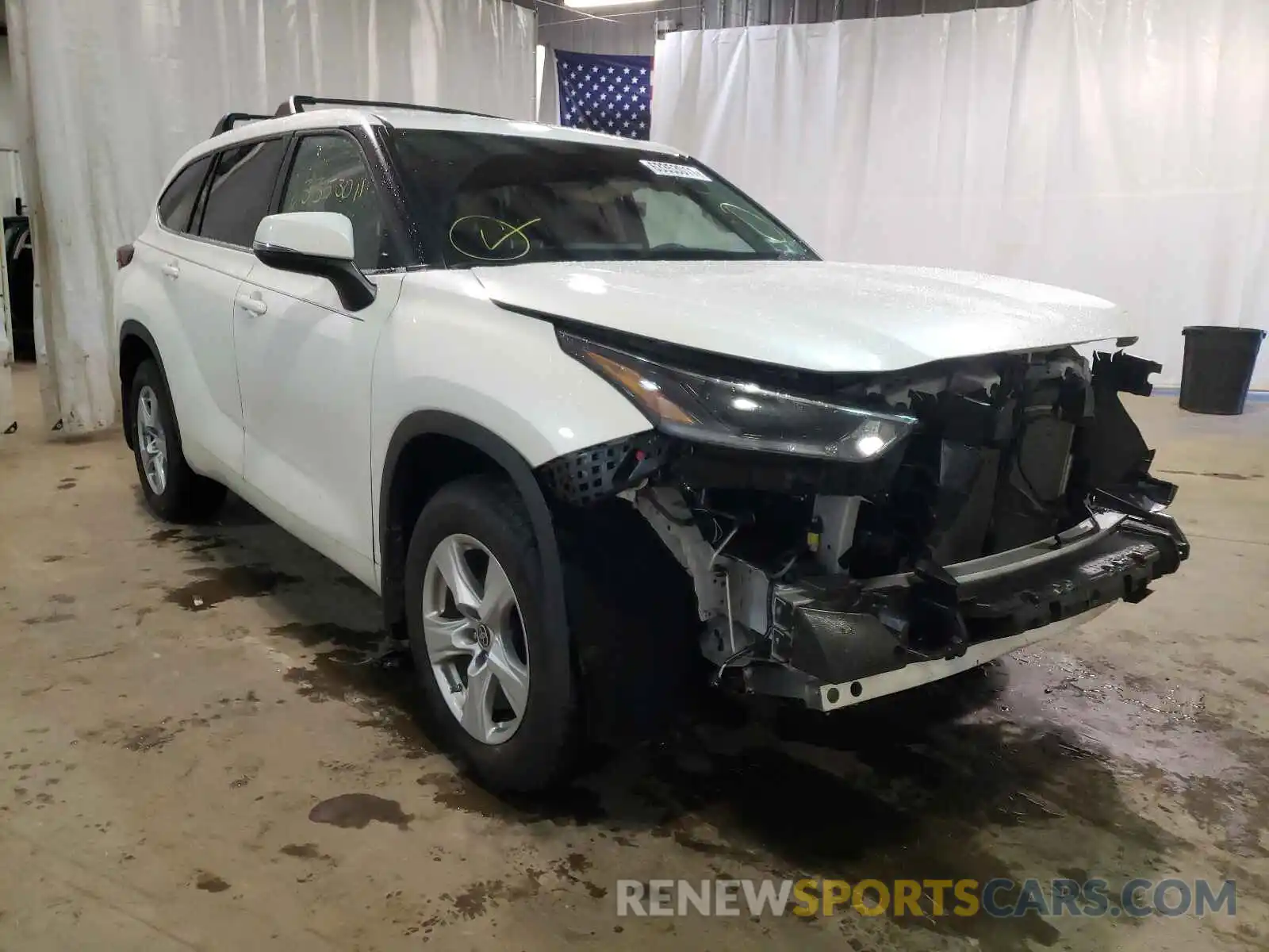 1 Photograph of a damaged car 5TDCZRBH4MS110546 TOYOTA HIGHLANDER 2021