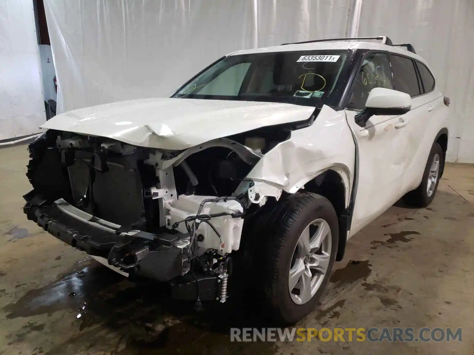 2 Photograph of a damaged car 5TDCZRBH4MS110546 TOYOTA HIGHLANDER 2021