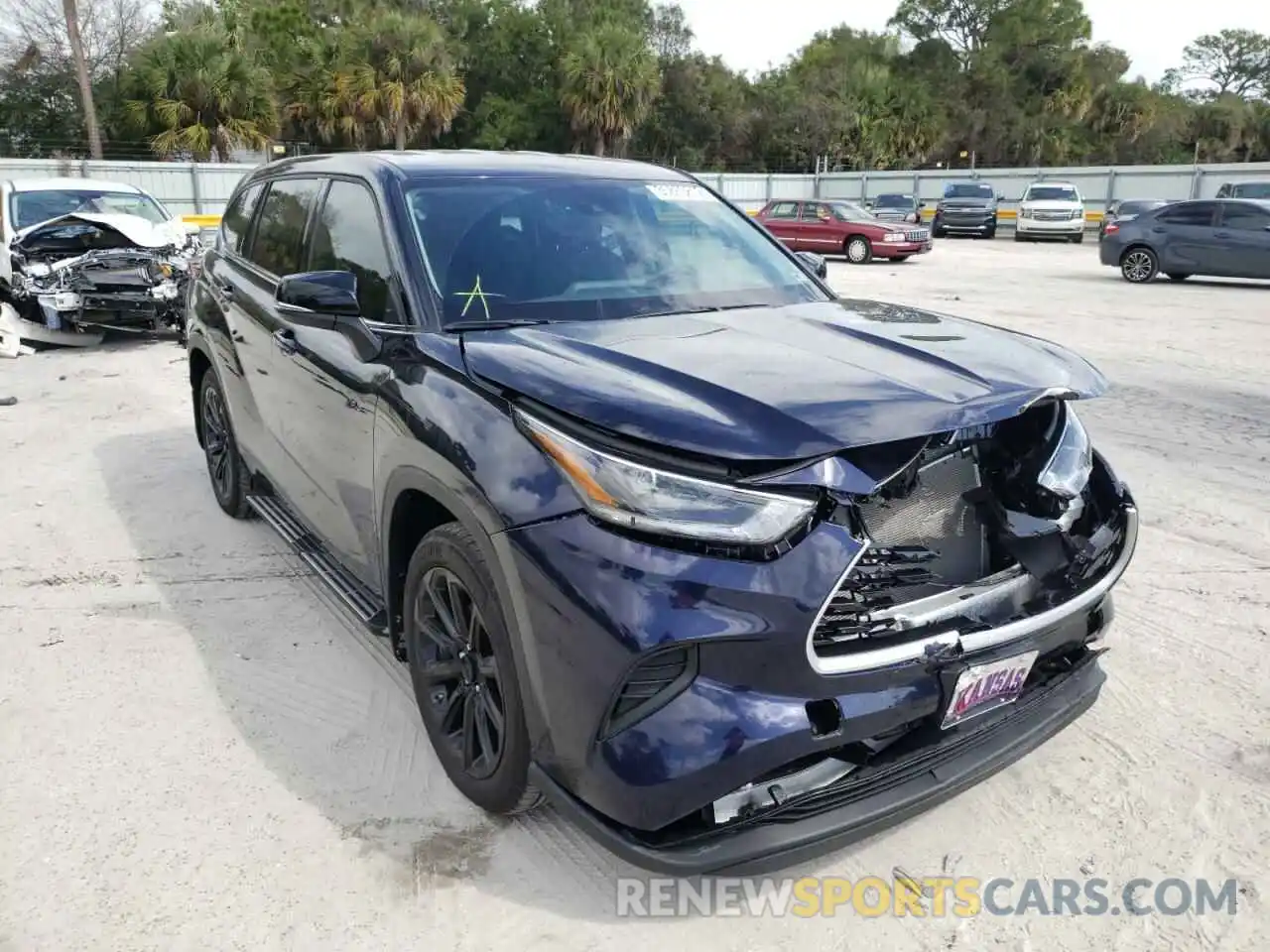 1 Photograph of a damaged car 5TDCZRBH4MS145006 TOYOTA HIGHLANDER 2021