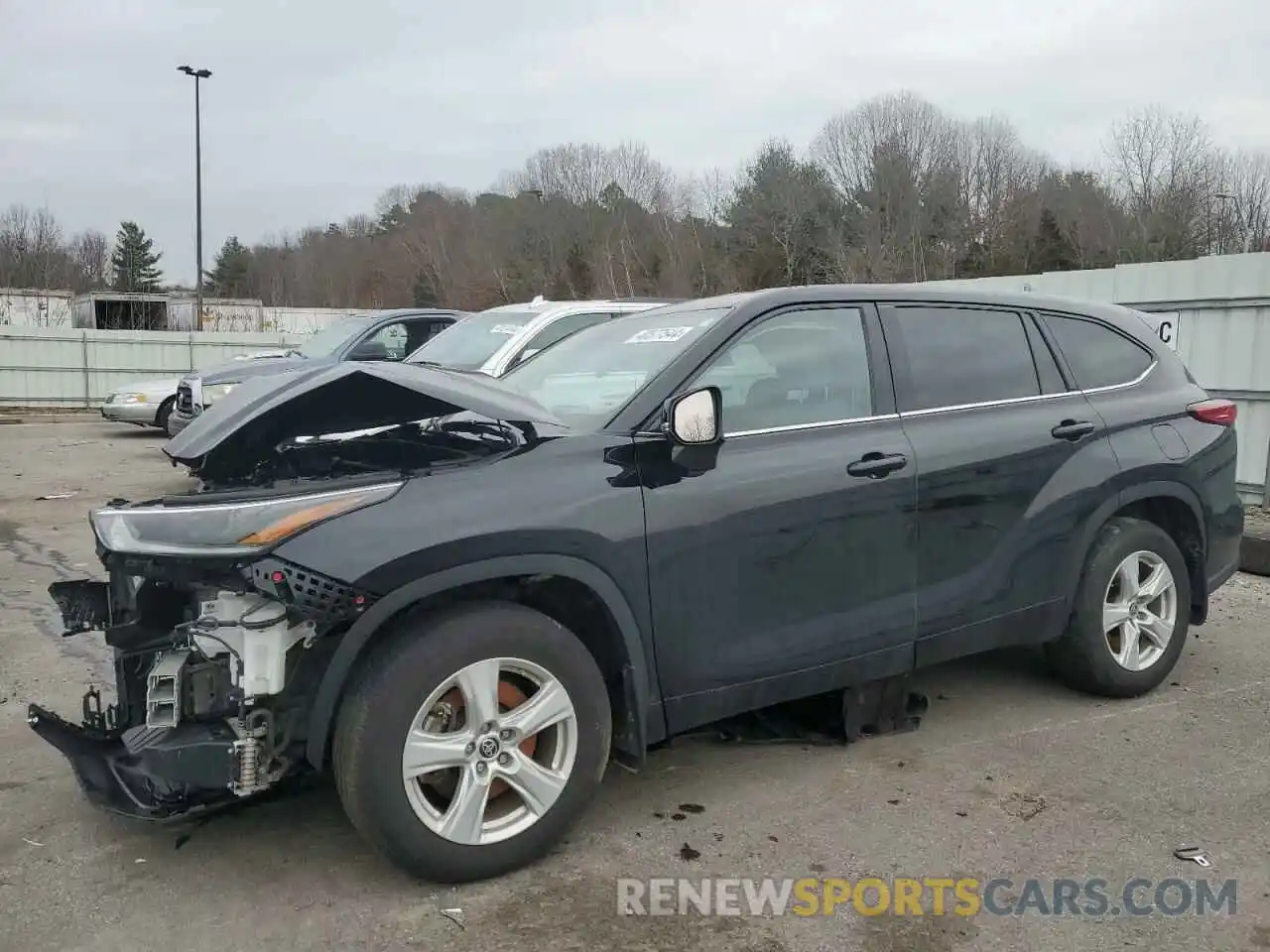 1 Photograph of a damaged car 5TDCZRBH5MS143121 TOYOTA HIGHLANDER 2021