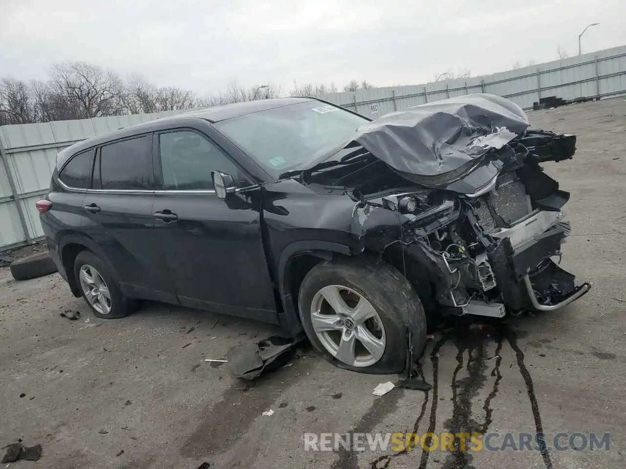 4 Фотография поврежденного автомобиля 5TDCZRBH5MS143121 TOYOTA HIGHLANDER 2021