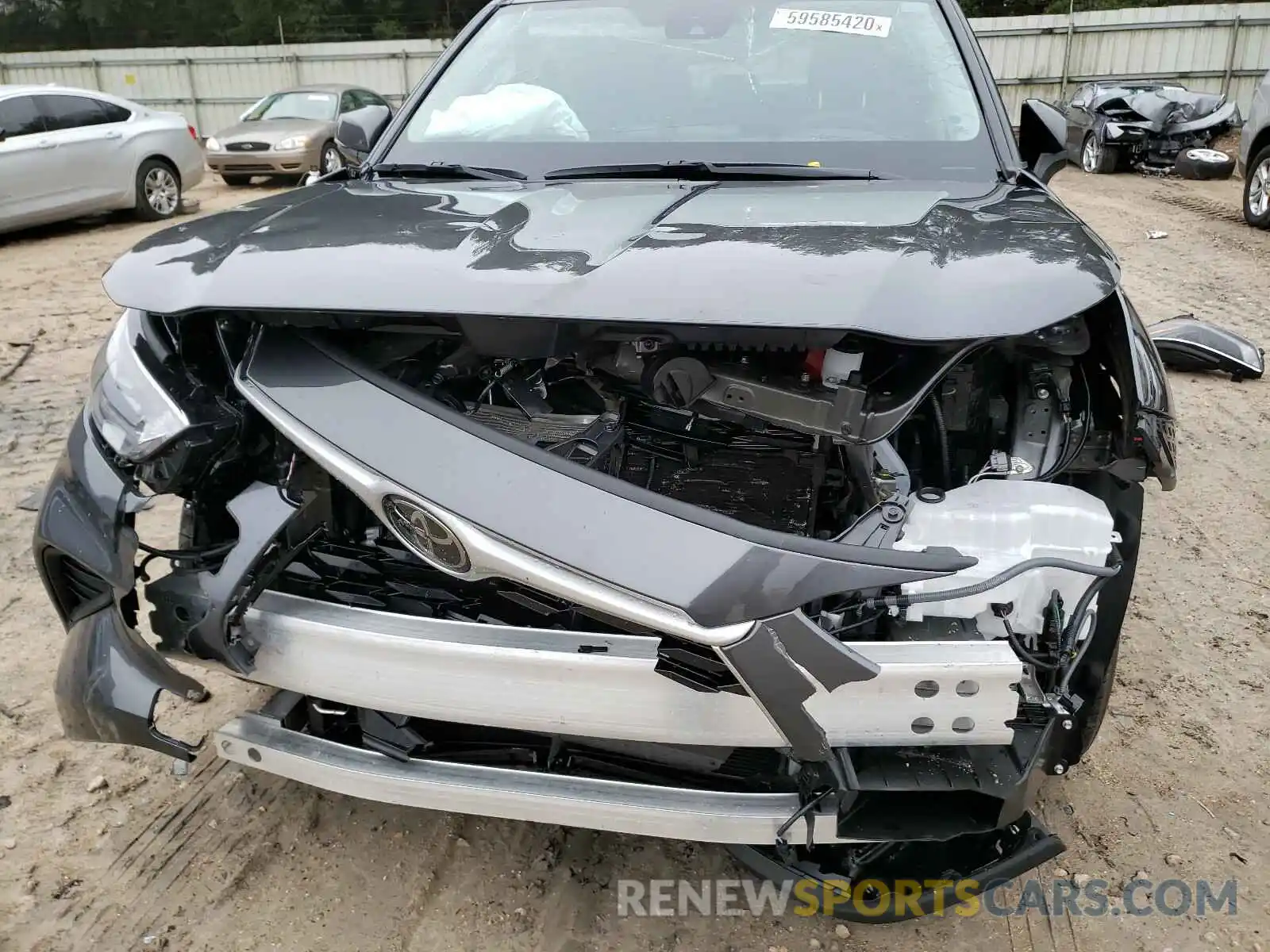 9 Фотография поврежденного автомобиля 5TDCZRBH6MS059034 TOYOTA HIGHLANDER 2021