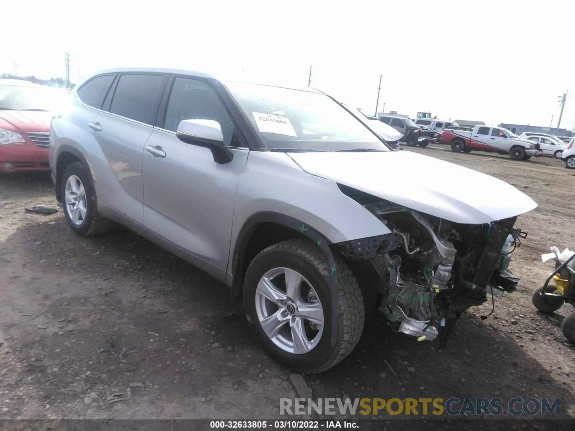 1 Photograph of a damaged car 5TDCZRBH6MS097122 TOYOTA HIGHLANDER 2021