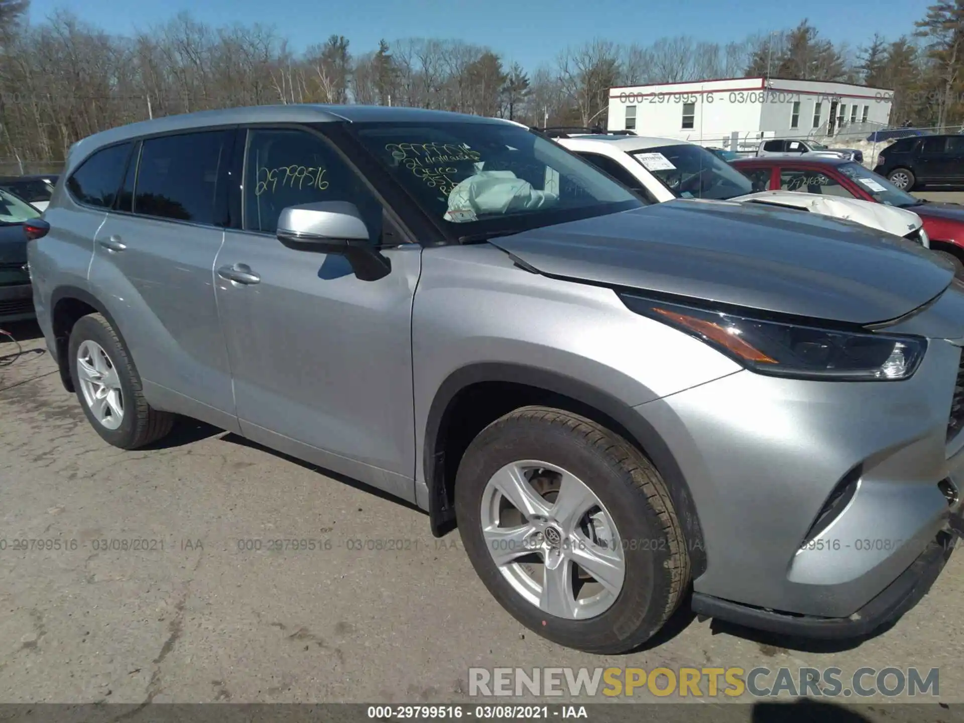 1 Photograph of a damaged car 5TDCZRBH6MS530454 TOYOTA HIGHLANDER 2021