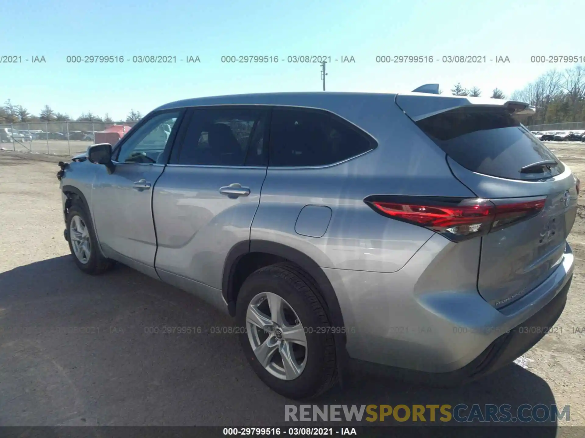 3 Photograph of a damaged car 5TDCZRBH6MS530454 TOYOTA HIGHLANDER 2021