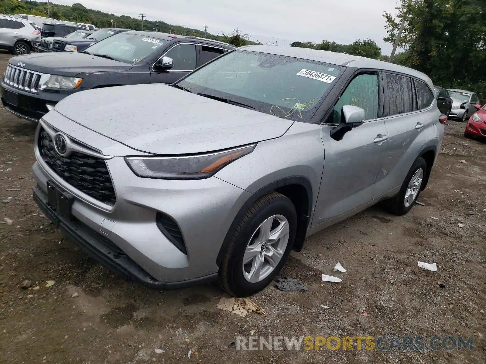 2 Photograph of a damaged car 5TDCZRBH7MS081818 TOYOTA HIGHLANDER 2021