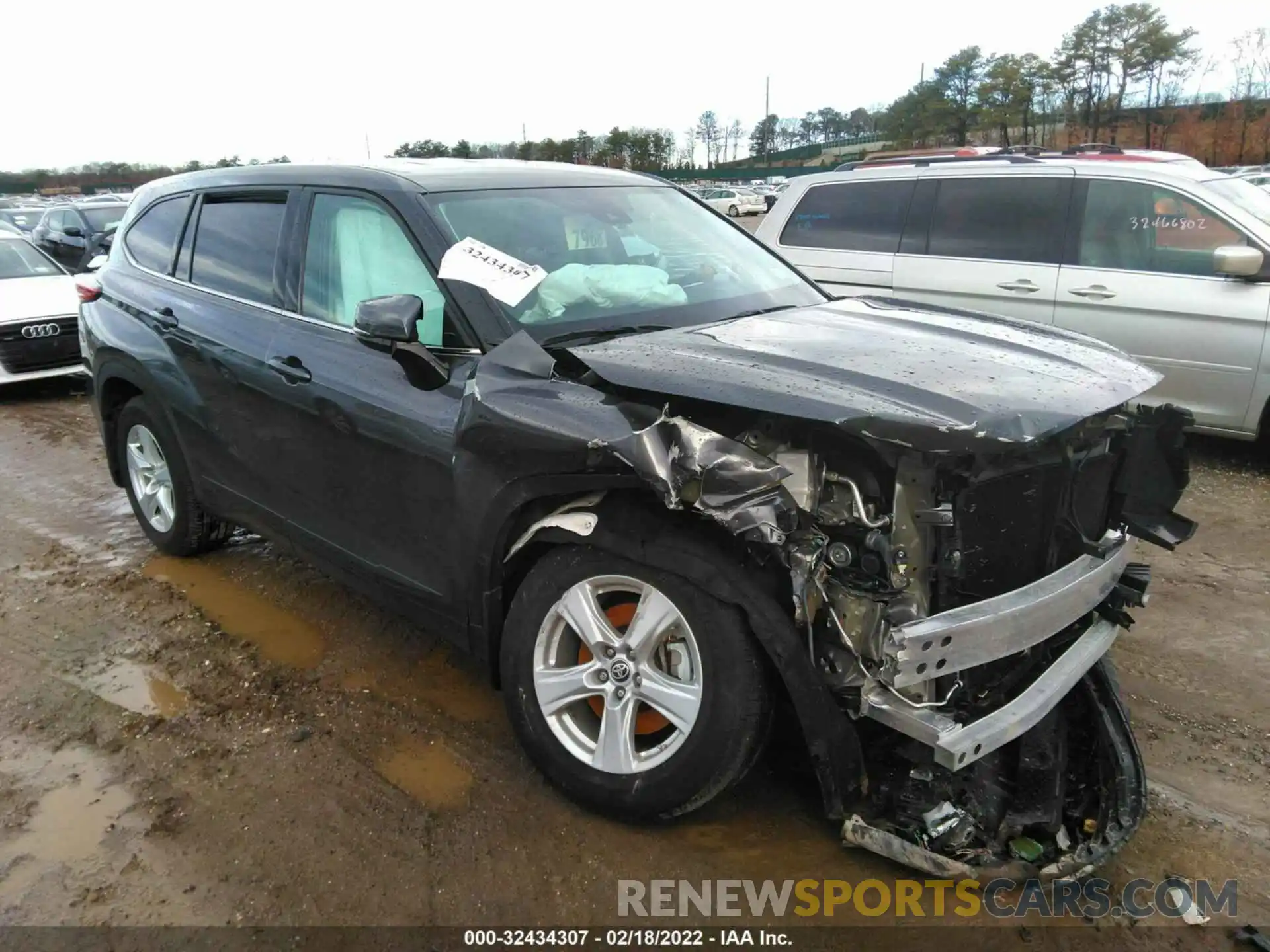 1 Photograph of a damaged car 5TDCZRBH8MS095940 TOYOTA HIGHLANDER 2021