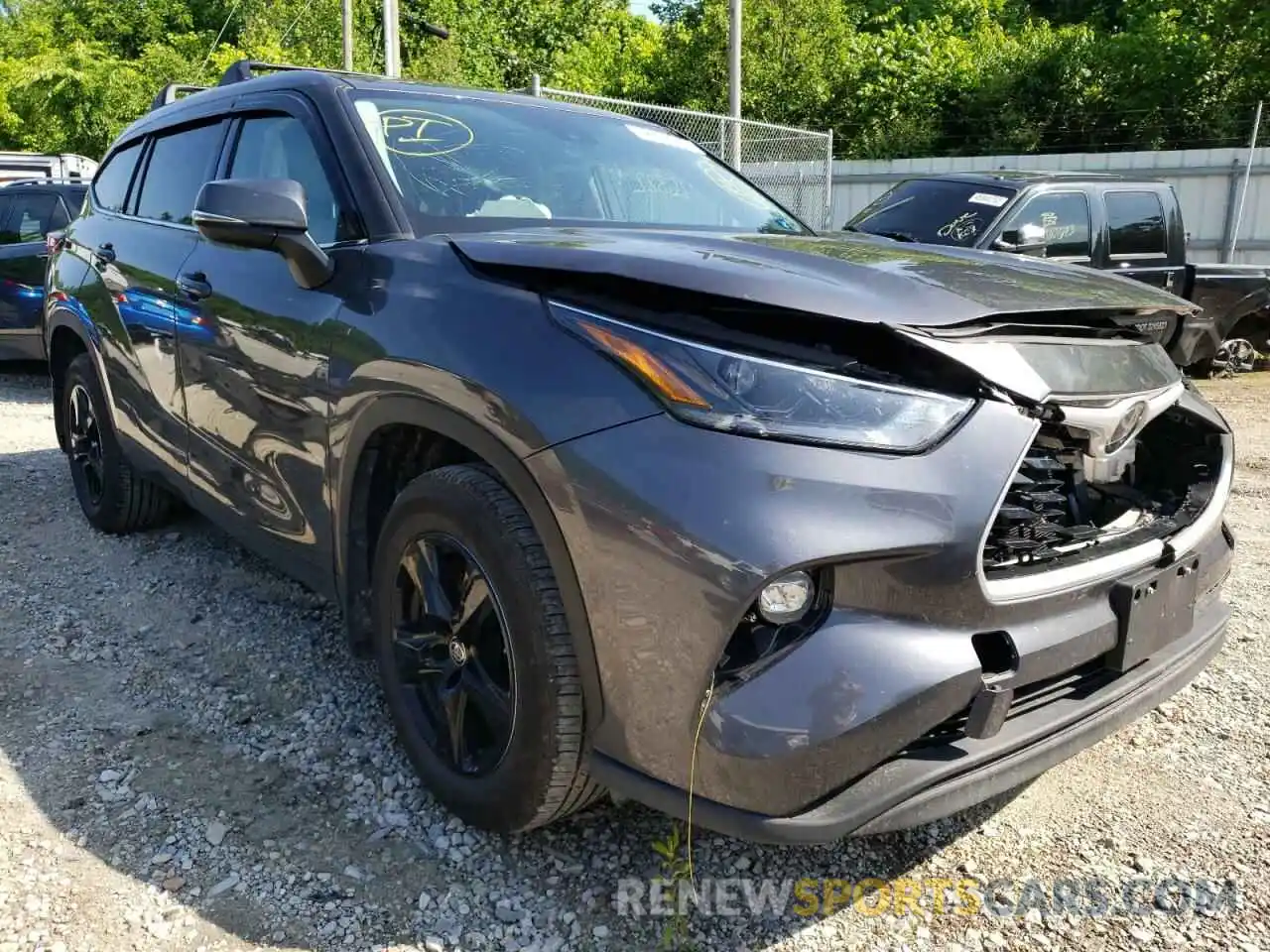 1 Photograph of a damaged car 5TDCZRBH8MS096814 TOYOTA HIGHLANDER 2021