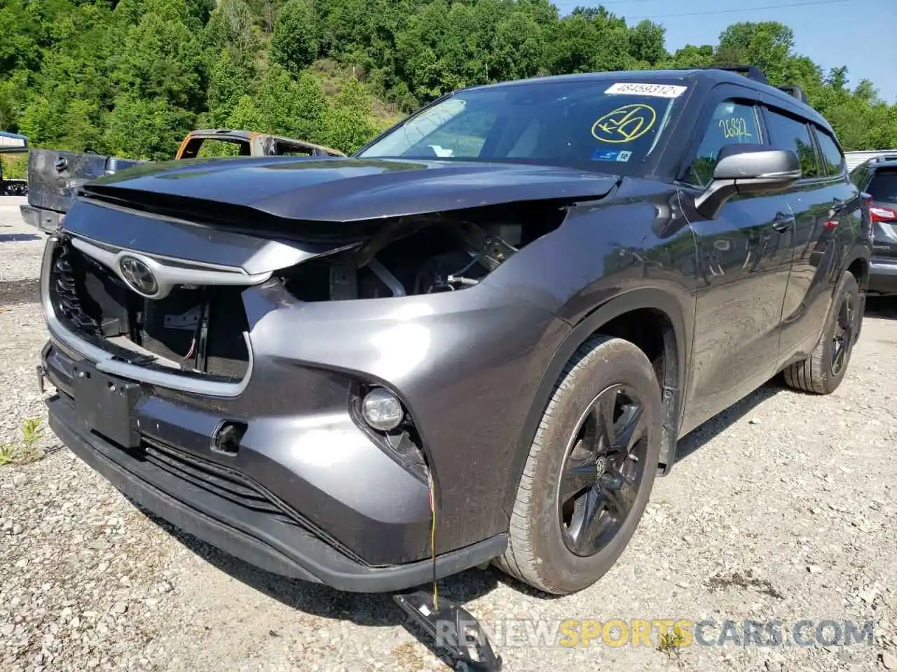 2 Photograph of a damaged car 5TDCZRBH8MS096814 TOYOTA HIGHLANDER 2021