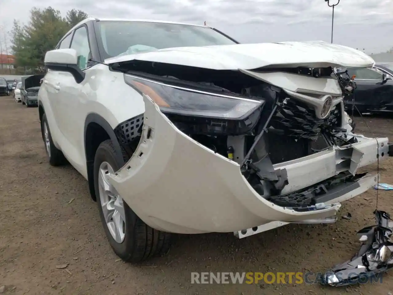 1 Photograph of a damaged car 5TDCZRBH9MS529587 TOYOTA HIGHLANDER 2021